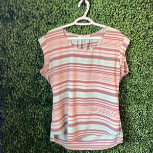 Horizontal striped blouse